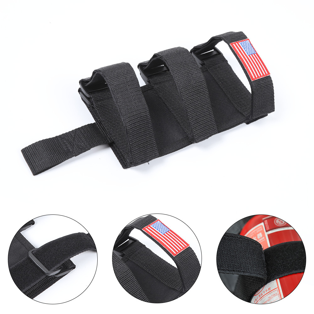 Car Roll Bar Fire Extinguisher Holder Adjustable Bracket Mount for Jeep Wrangler