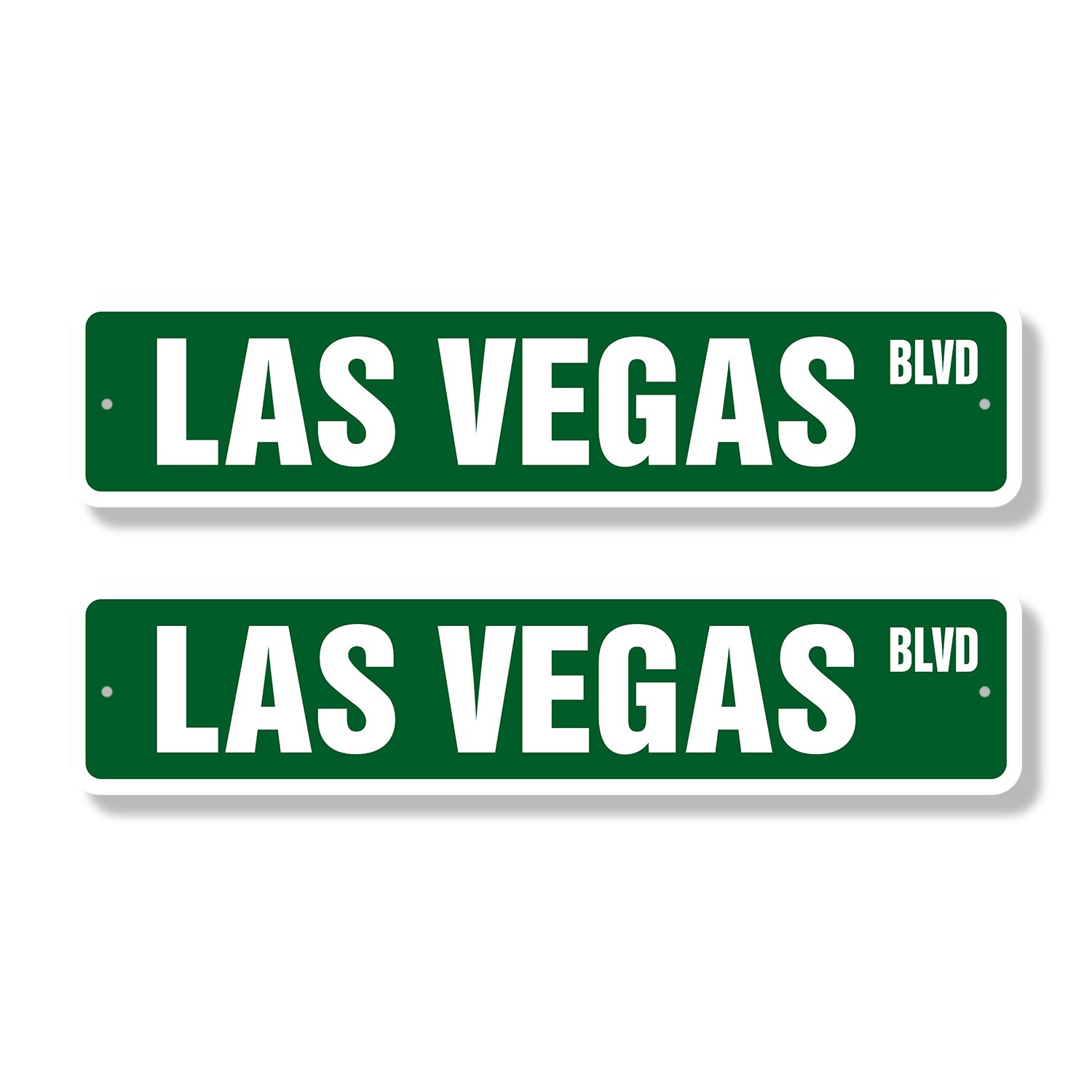 LAS VEGAS BLVD Street Sign (2 Pack) casinos entertainment shows musicals bars