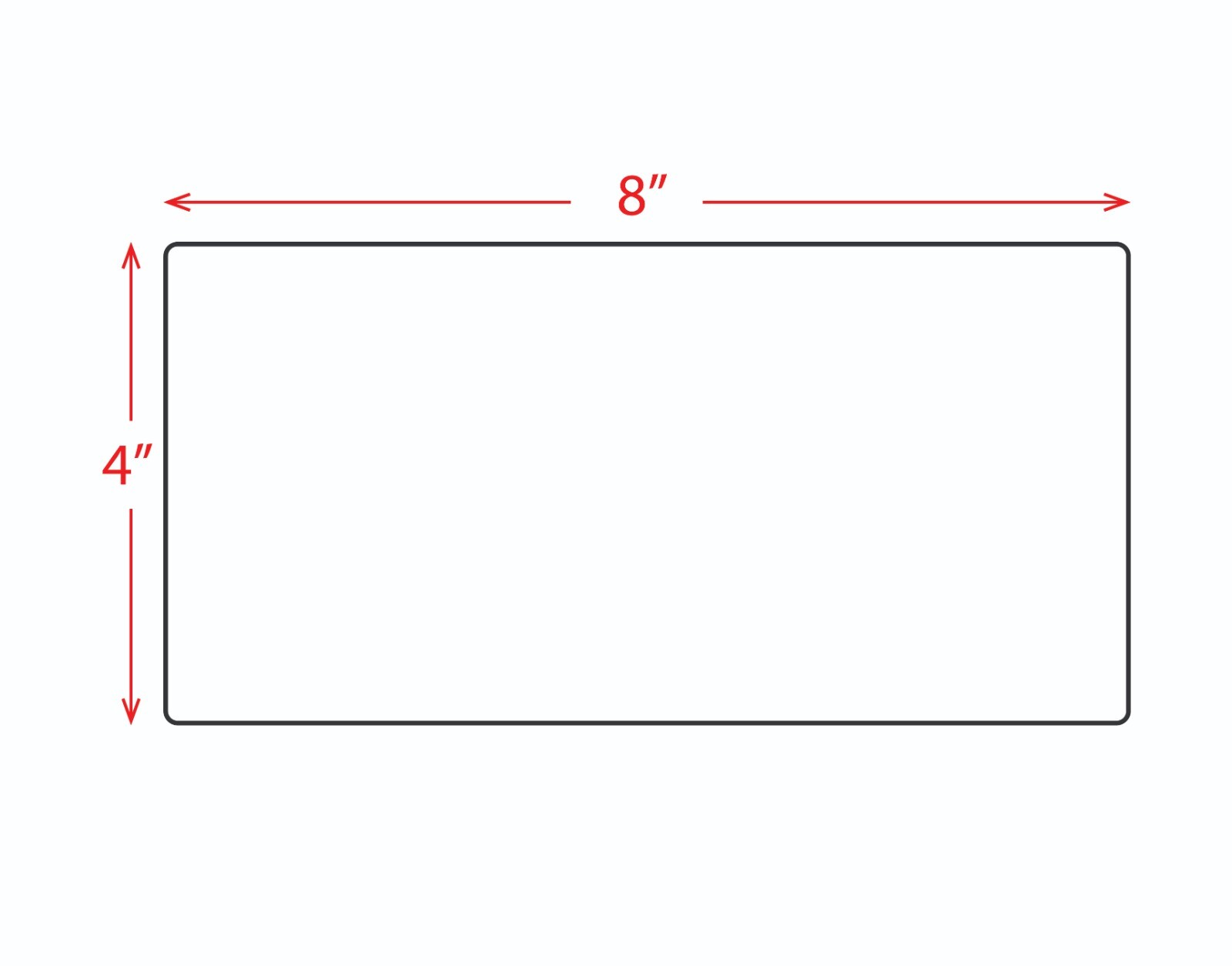 4 Rolls 4×8 Direct Thermal Shipping Labels – 750 per roll – 3000 labels