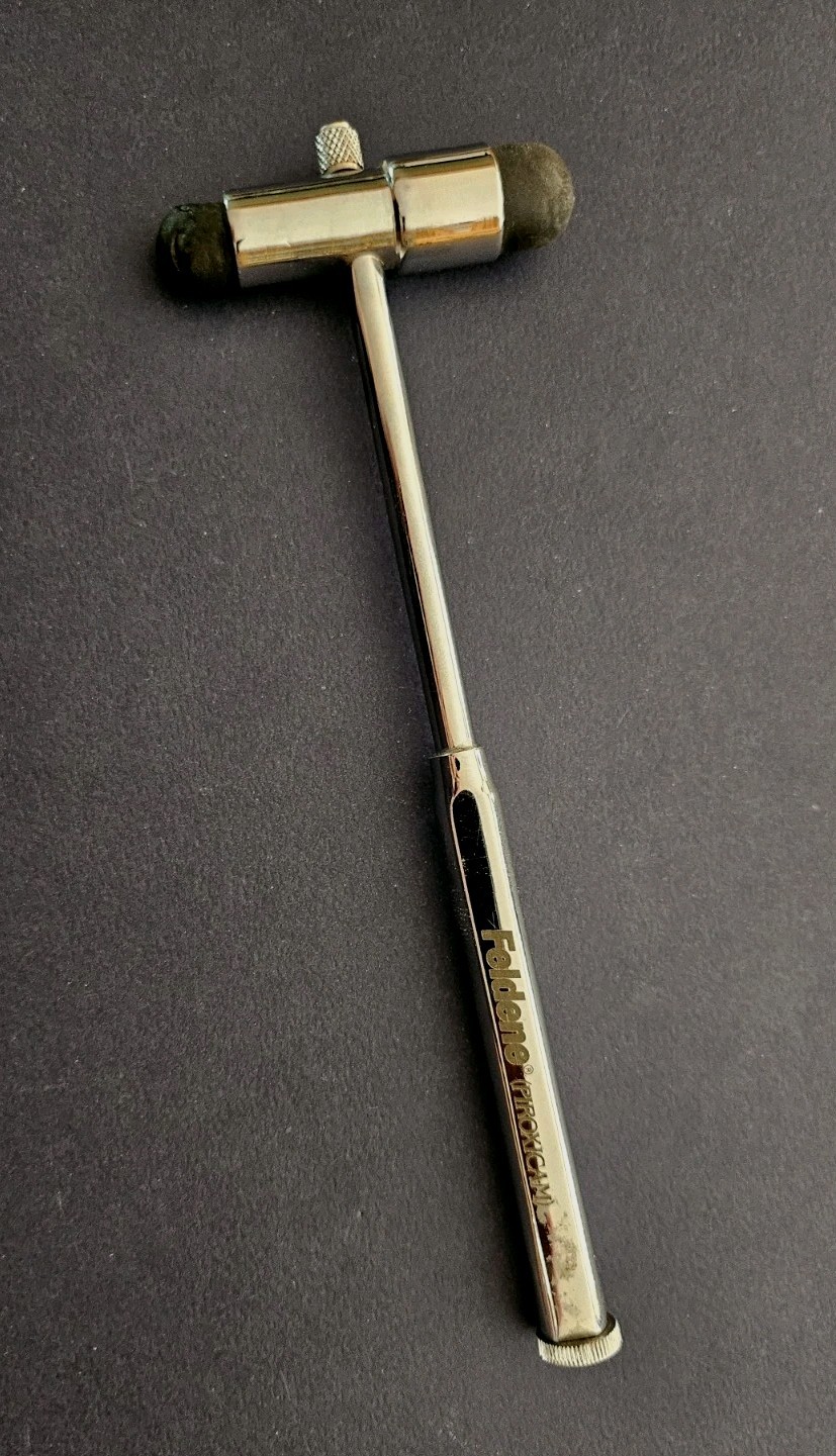 Buck Reflex Hammer w Dual Rubber Bumpers FELDENE Arthritis Medicine Advertising