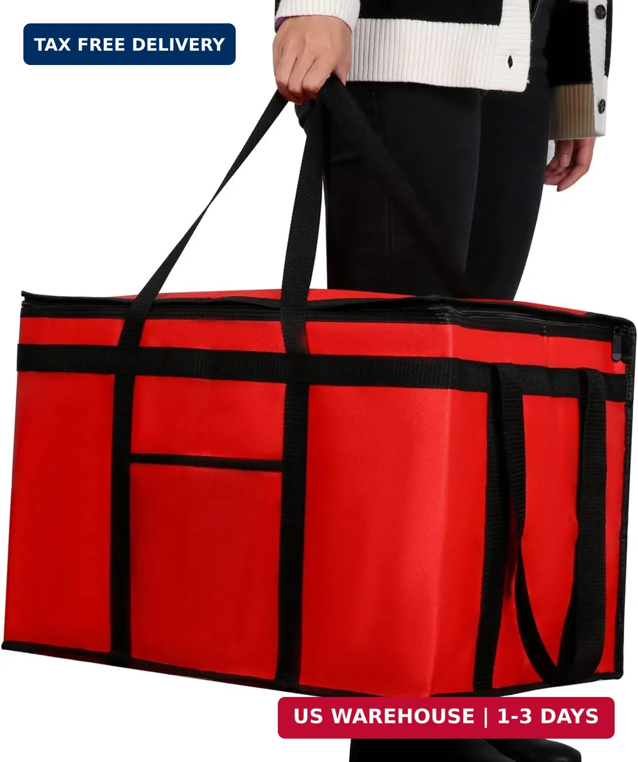 musbus Extra large XXXL Insulated Food Delivery Bag Cooler Bags Keep Food Warm C