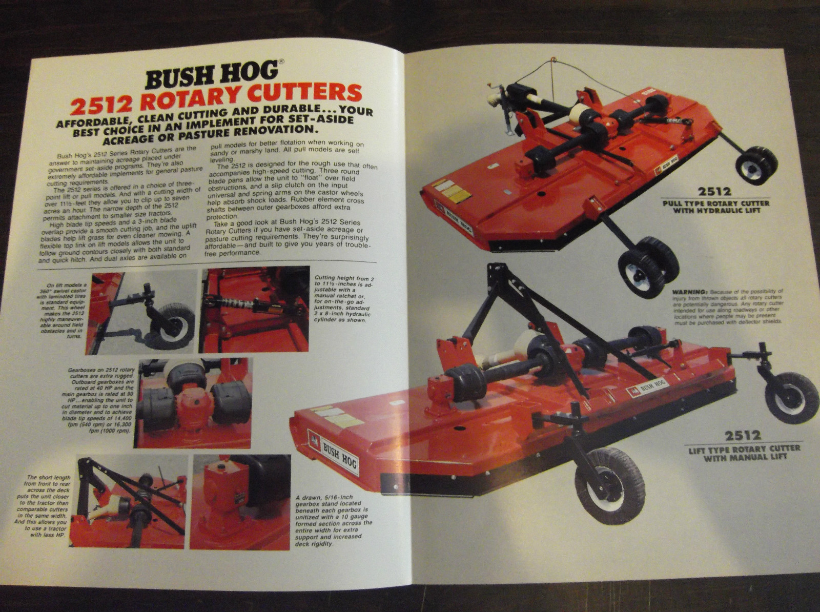 BUSH HOG 2512 SERIES ROTARY CUTTERS BROCHURE