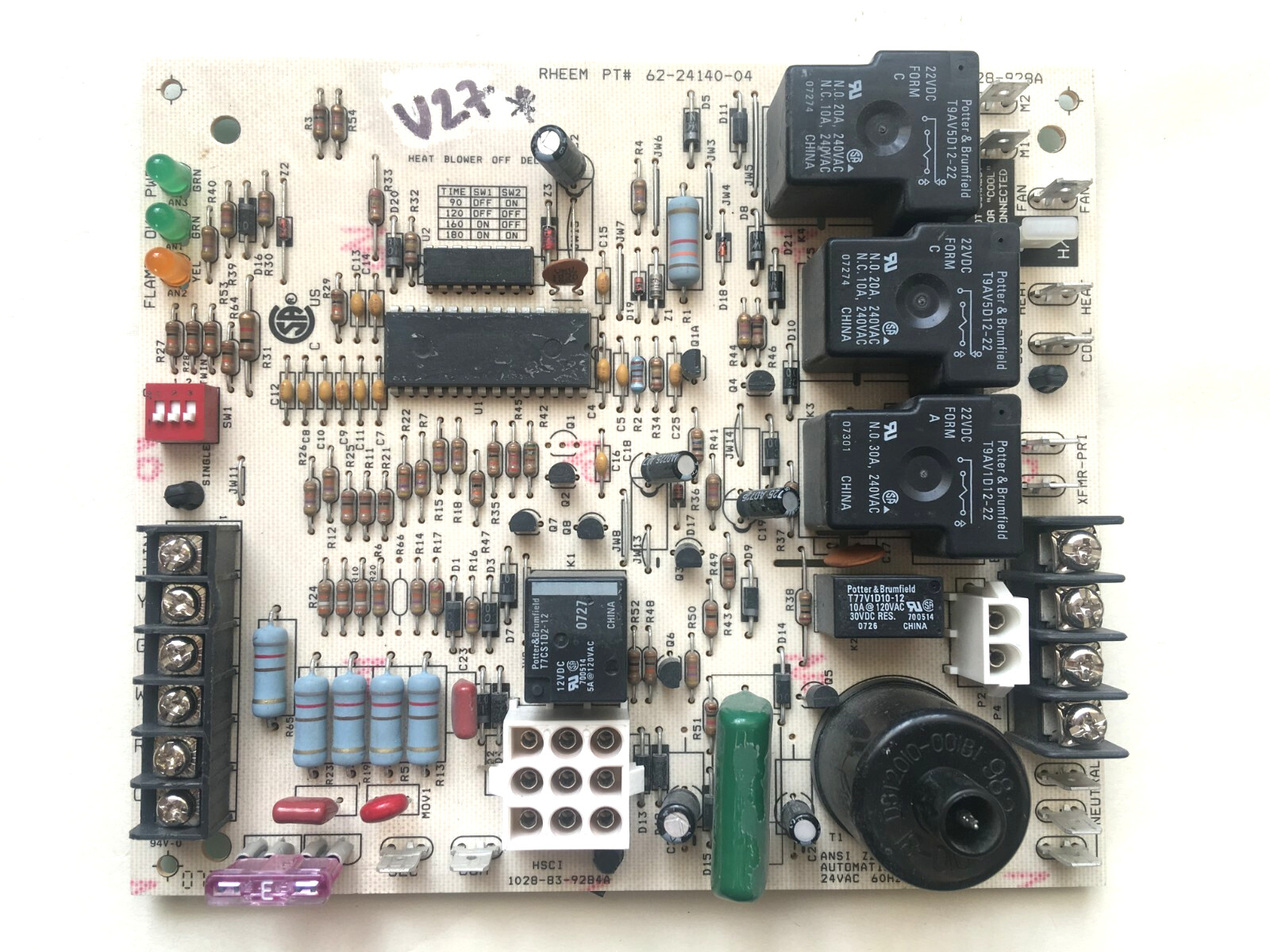 Rheem Ruud 62-24140-04 Spark Ignition Control Circuit Board 1028-928A used #V27*