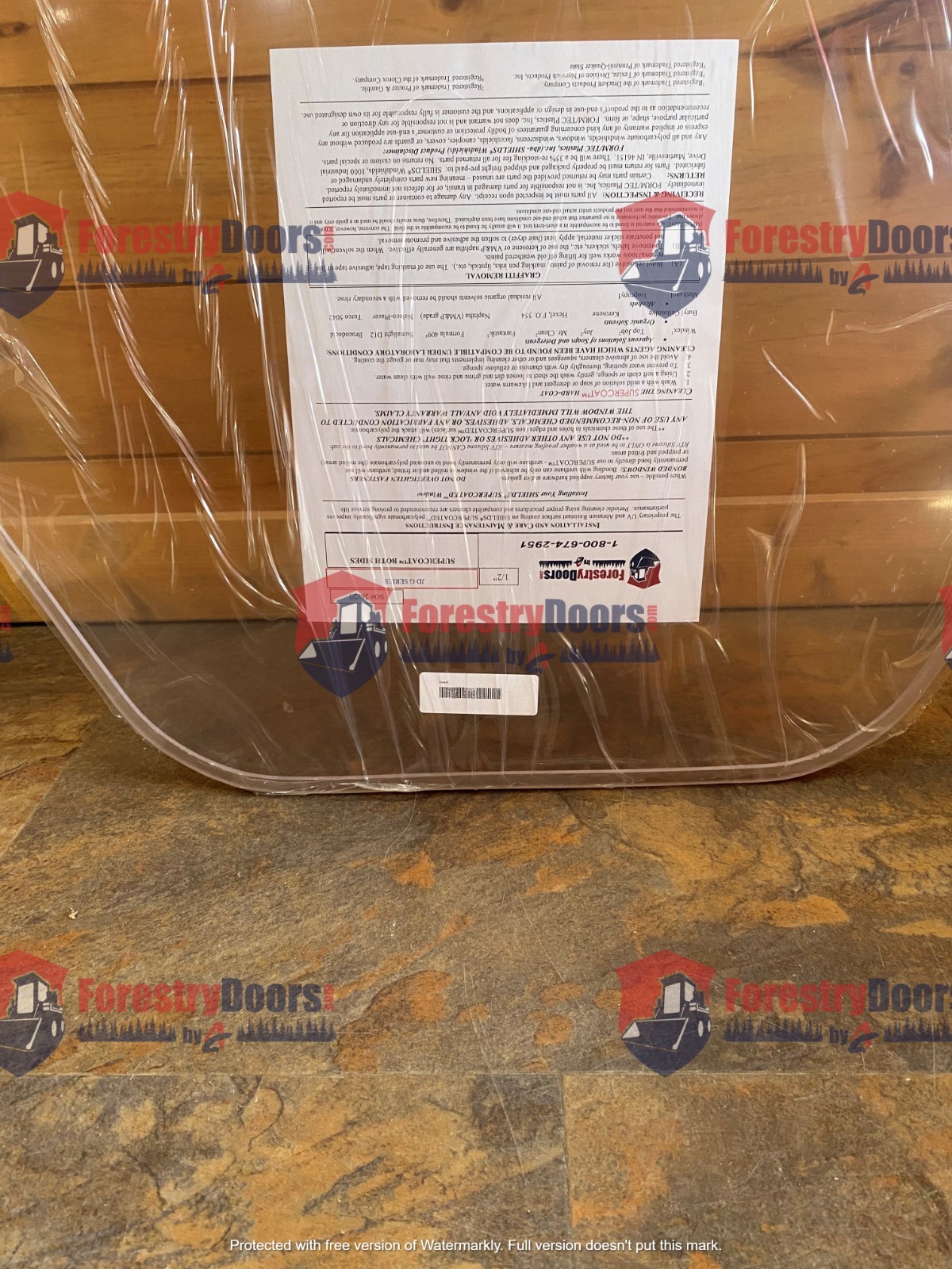 1/2″ John Deere Large G Forestry Skid Steer Door Polycarbonate Lexan Mulcher