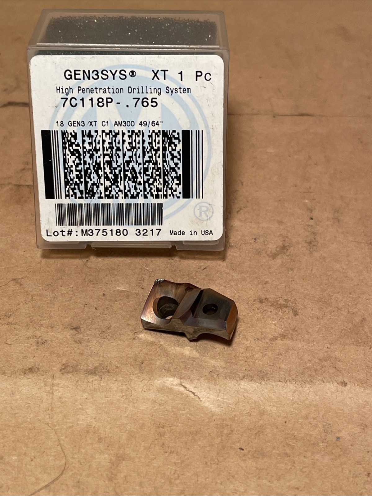 Gen3sys XT 1pc High Penetration Drilling Tip 49/64” 7C118P-.765