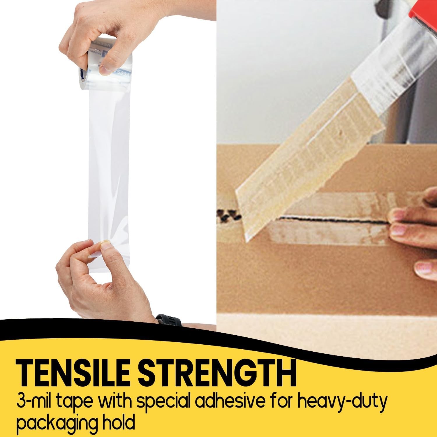Shipping Packaging Tape 12 Dispensered Rolls Clear Packing Tape Shipping &