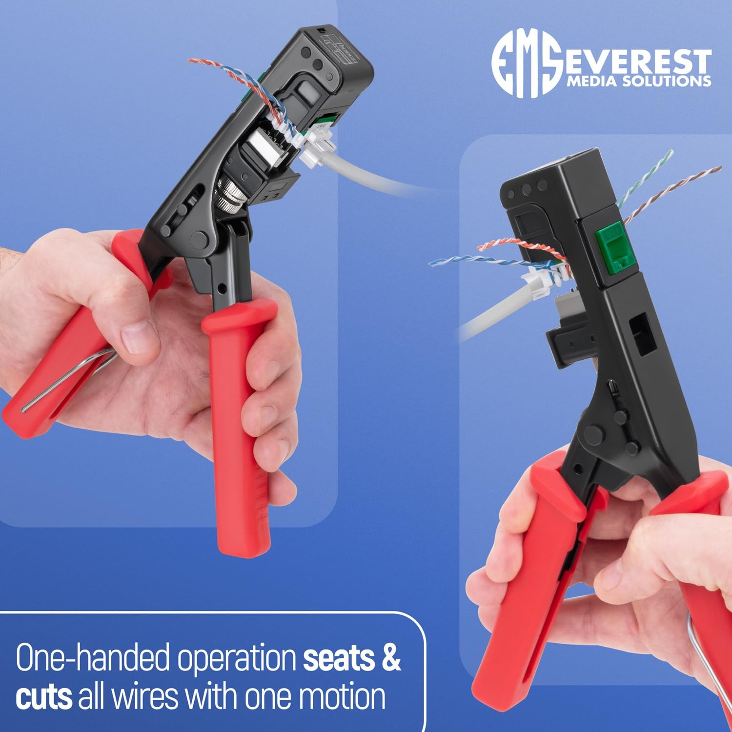 Media Solutions – 45 Angled Speed Termination Keystone Tool Set