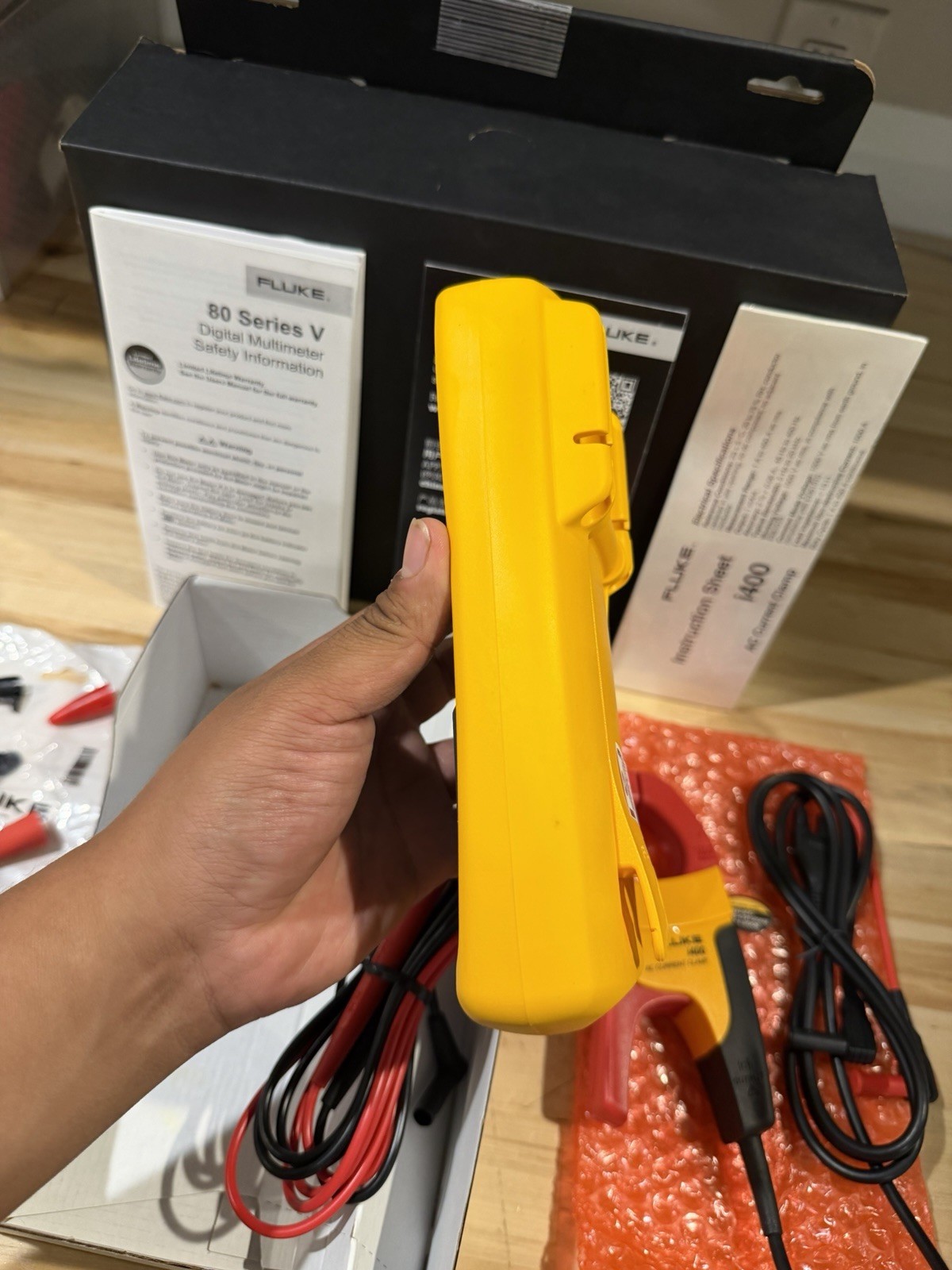 FLUKE 87V/IMSK INDUSTRIAL MULTIMETER SERVICE KIT W/ i400 AC CURRENT CLAMP