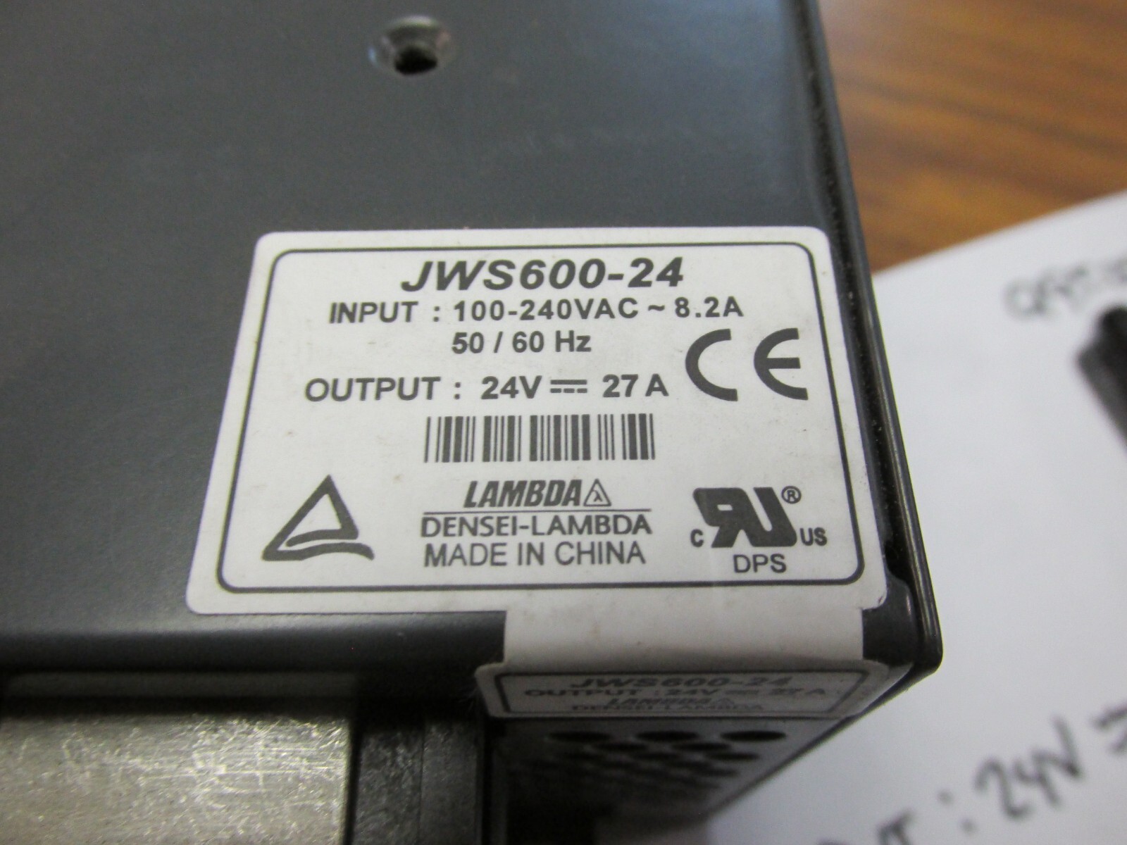 LAMBDA POWER SUPPLY JWS600-24…UH-15