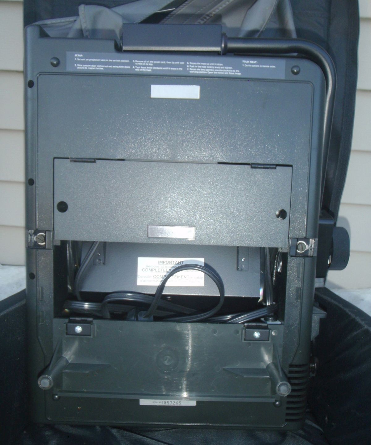 Dukane 4003 Professional Overhead Projector w Cover & Padded Case