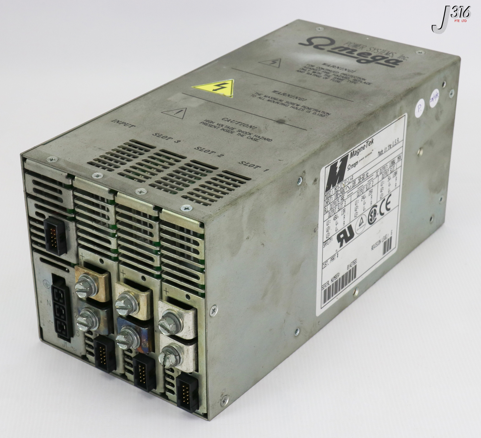 16595 MAGNETEK OMEGA POWER SYSS PS INPUT 100-240V 18A 50-60HZ MG3-1C-1F-1J-A