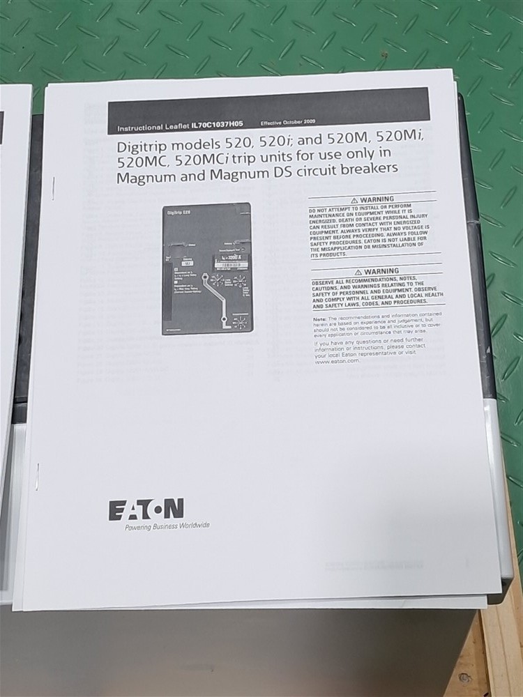 4000A EATON SBNC4N Magnum SB Circuit Breaker 635V SBNC4N3LEA 40CHC LCN4L MNNAX