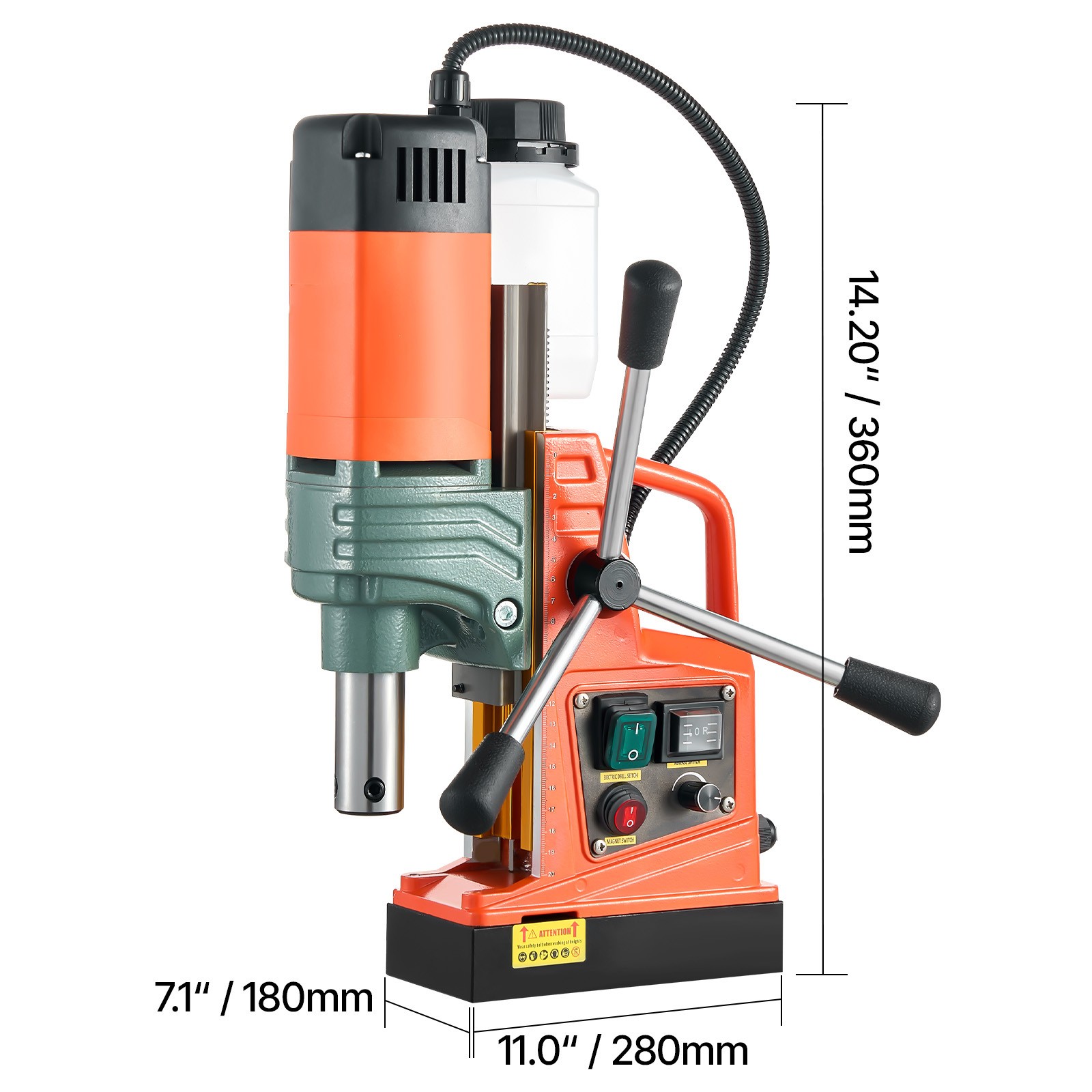 Magnetic Drill 1450W 12800N Portable Mag Drill Press 800RPM