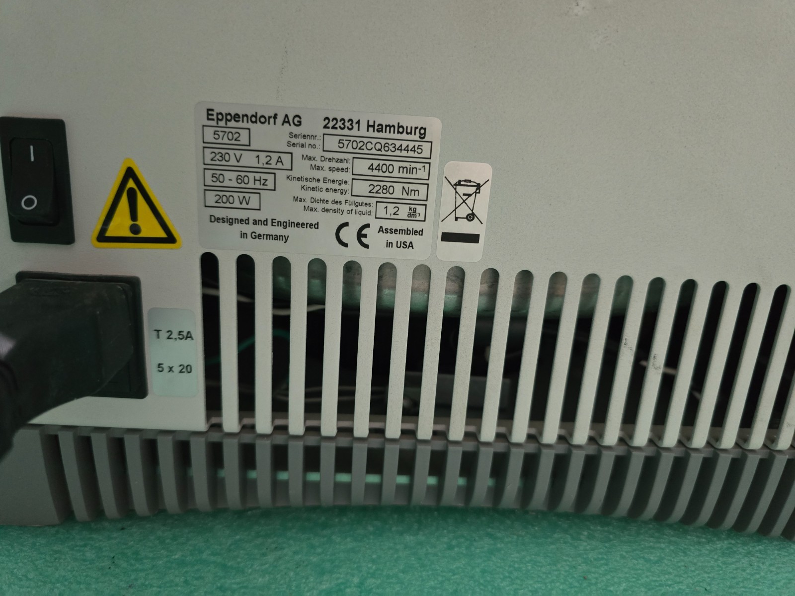 EmCyte PRP Laboratory Centrifuge Executive Series II 240V
