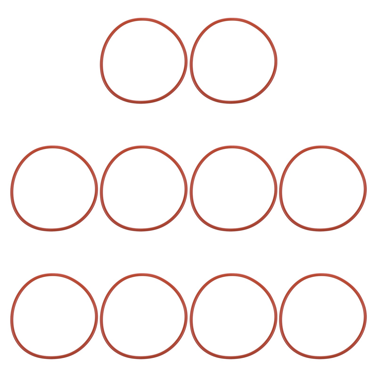 10 x Silicone O-Ring 88mm OD 82mm ID 3mm W Metric VMQ Sealing Gasket Red