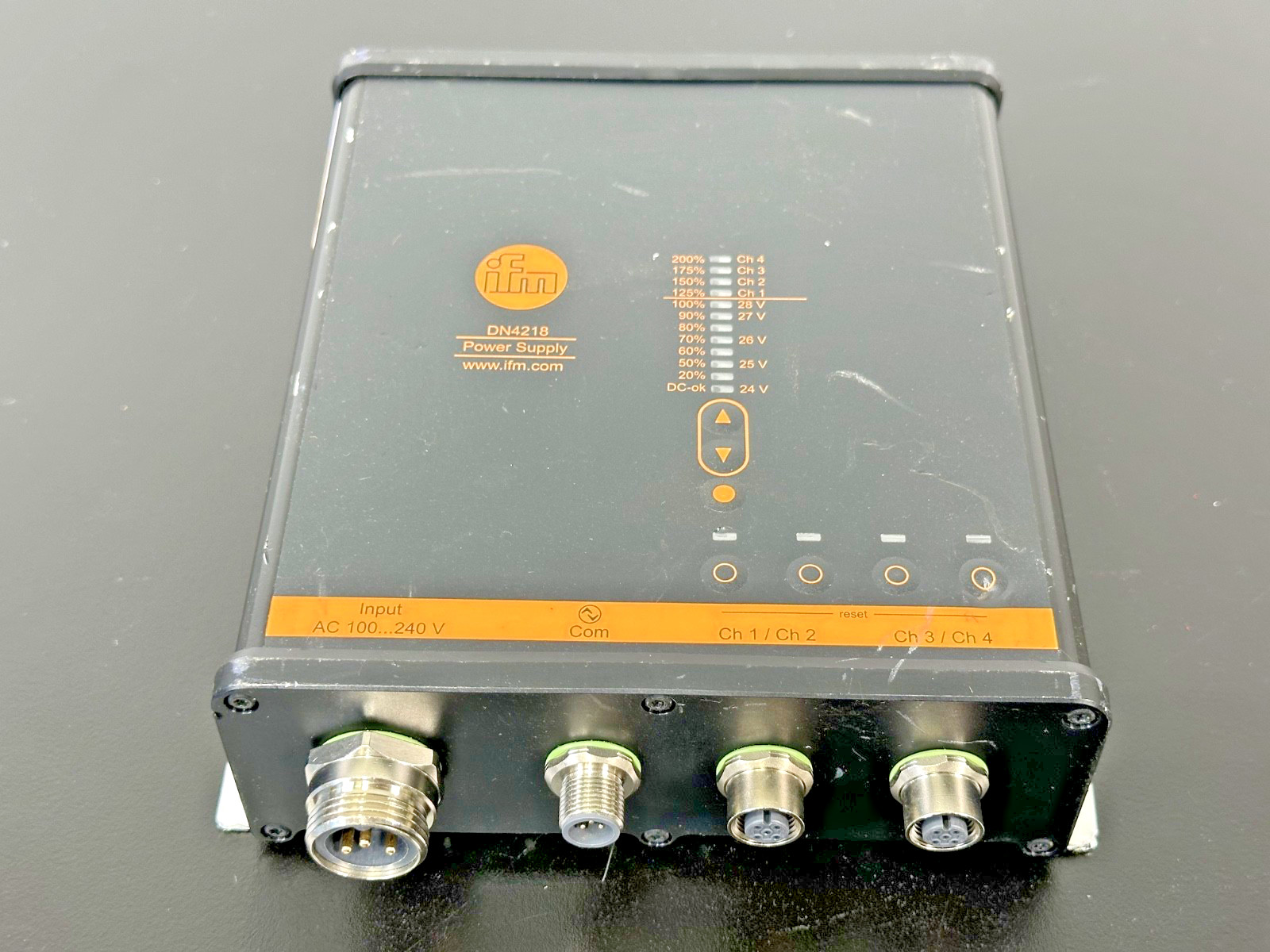 IFM DN4218 24VDC 12A 300W Industrial Power Supply IO-Link IP67 Used Untested