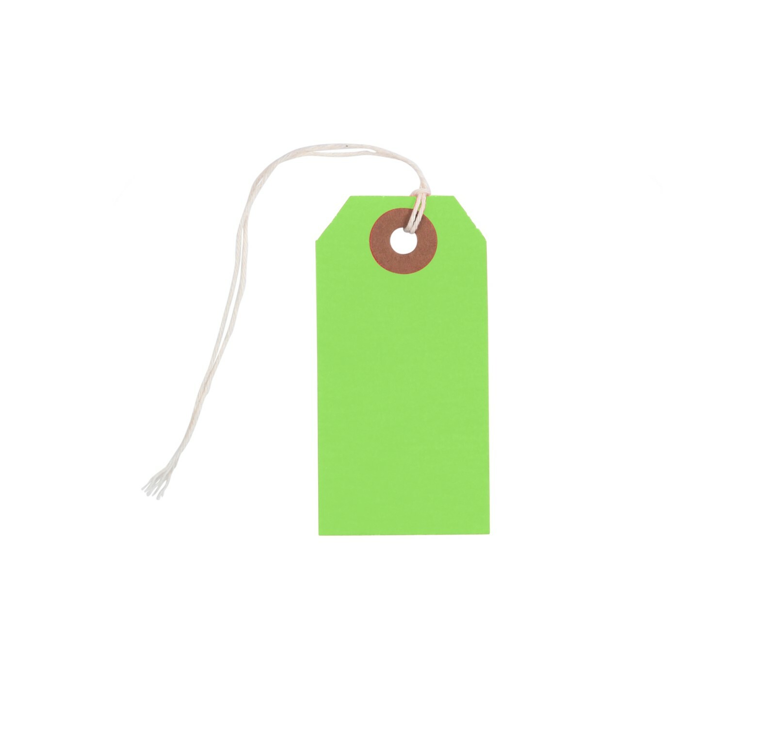 100 Green Cardstock Tags 3 1/4″ x 1 5/8″ Size 2 Inventory Price Tag with String