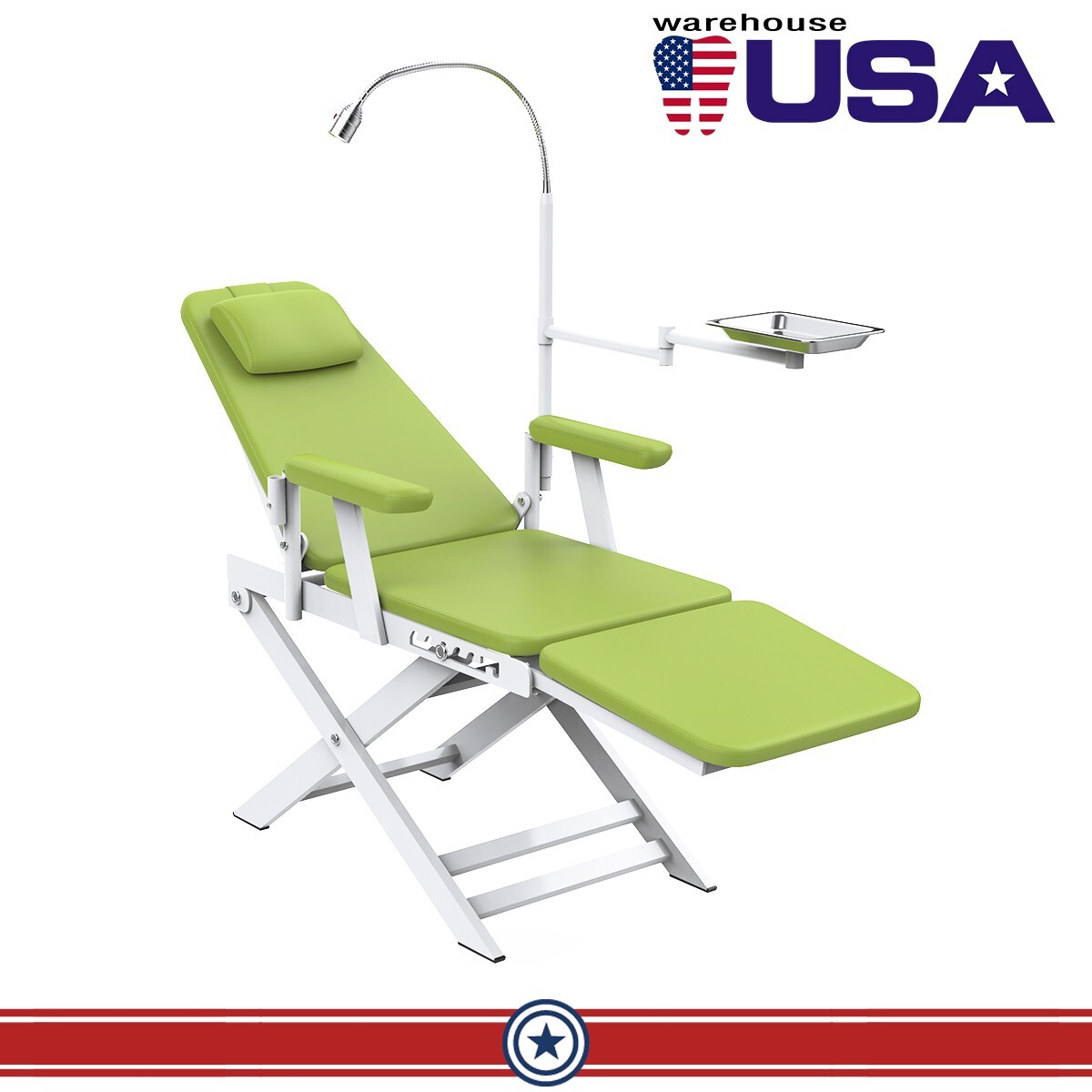 Portable Dental Mobile Delivery Unit System with Air Compressor 4Hole /Chair
