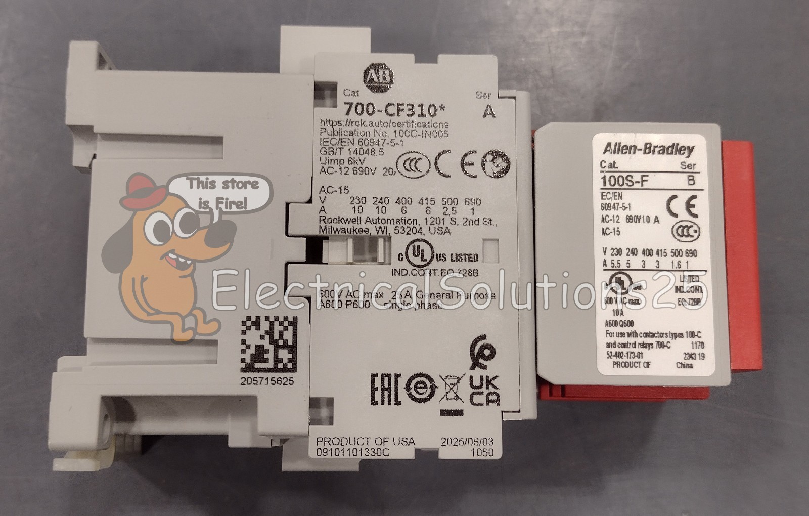 New Allen-Bradley 700S-CF620DC 8-Pole Safety Control Relay – Free Shipping