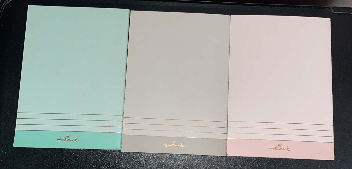 3 Hallmark Organizational Notebooks Daily / Goals/ To Do New 5×7 40 Pages Each
