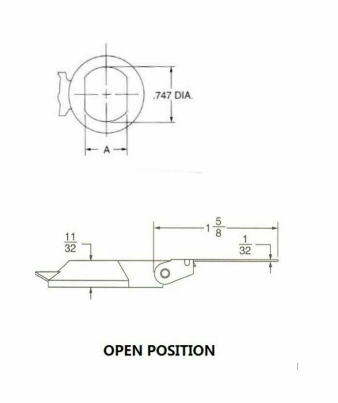 Metal Cam Lock Dust Covers Spring Loaded w/ Gasket Weather Resistant &Decorative