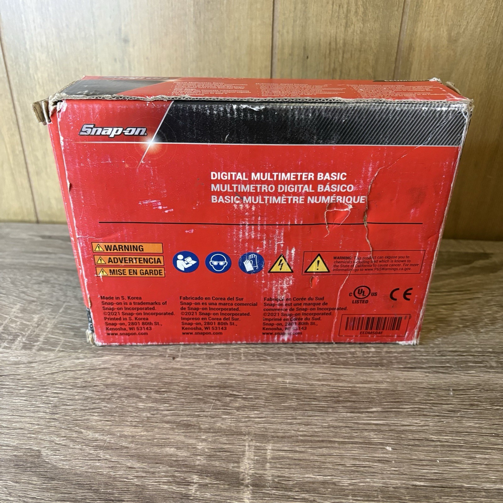 Snap On EEDM504F Basic TRMS Digital Multimeter with Leads & Pouch – 13978