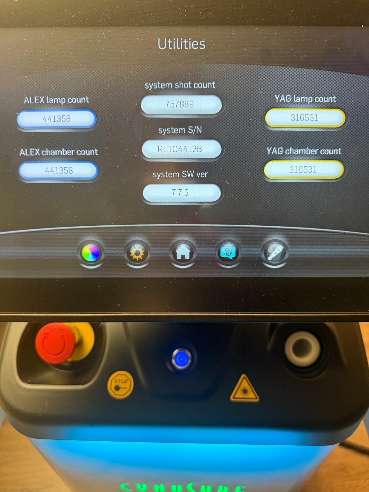 2021 Cynosure Elite iQ Alex/YAG Laser System Low Pulse Counts w/ Zimmer