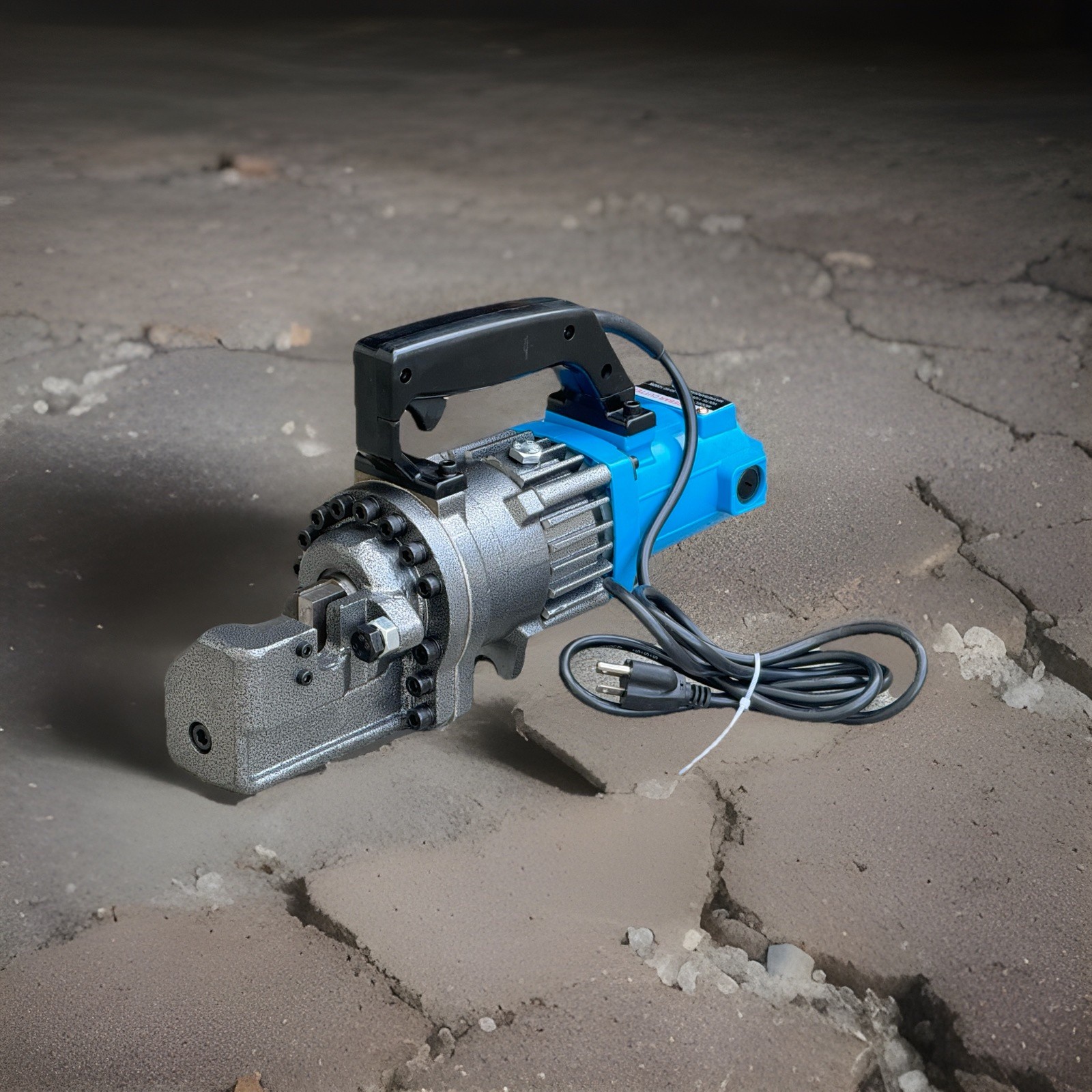 1200W Electric Hydraulic Rebar Cutter 22mm 7/8» Max Cutting Rod W/Xtra Blades