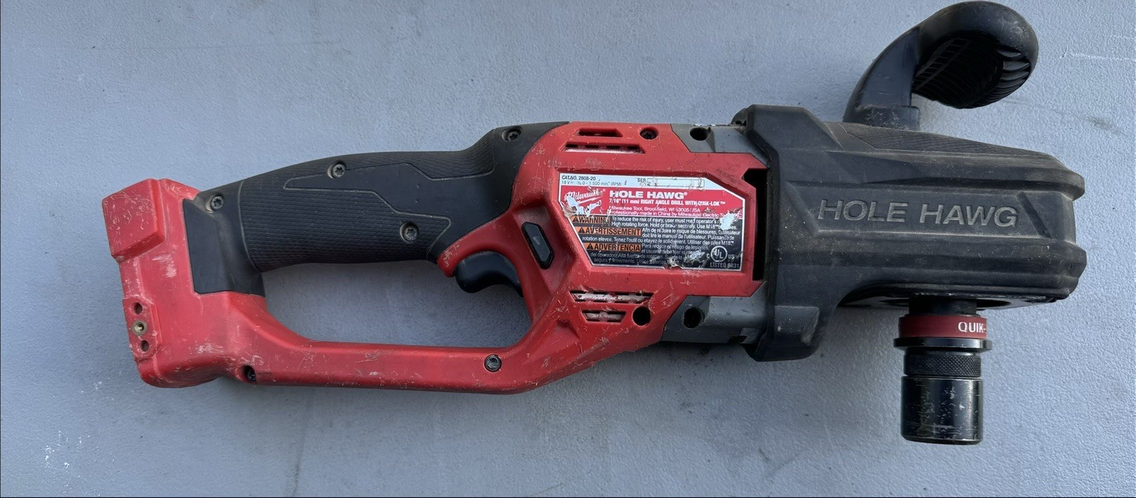 Milwaukee 2808-20 M18 FUEL Hole Hawg Right Angle Drill with Quick-Lok TOOL ONLY