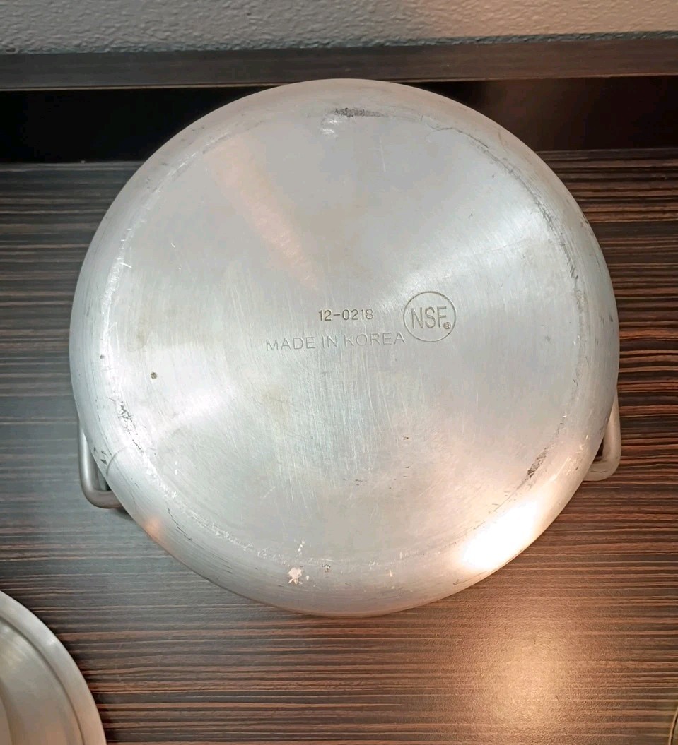 12 Qt Heavy-Duty Aluminum Stock Pot Iris Smart & Final – NSF – Made in USA