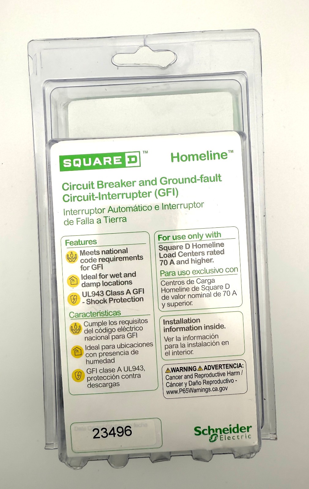 Square D Homeline 20 Amp 2-Pole GFCI Circuit Breaker – HOM220GFIC – FREE SHIP