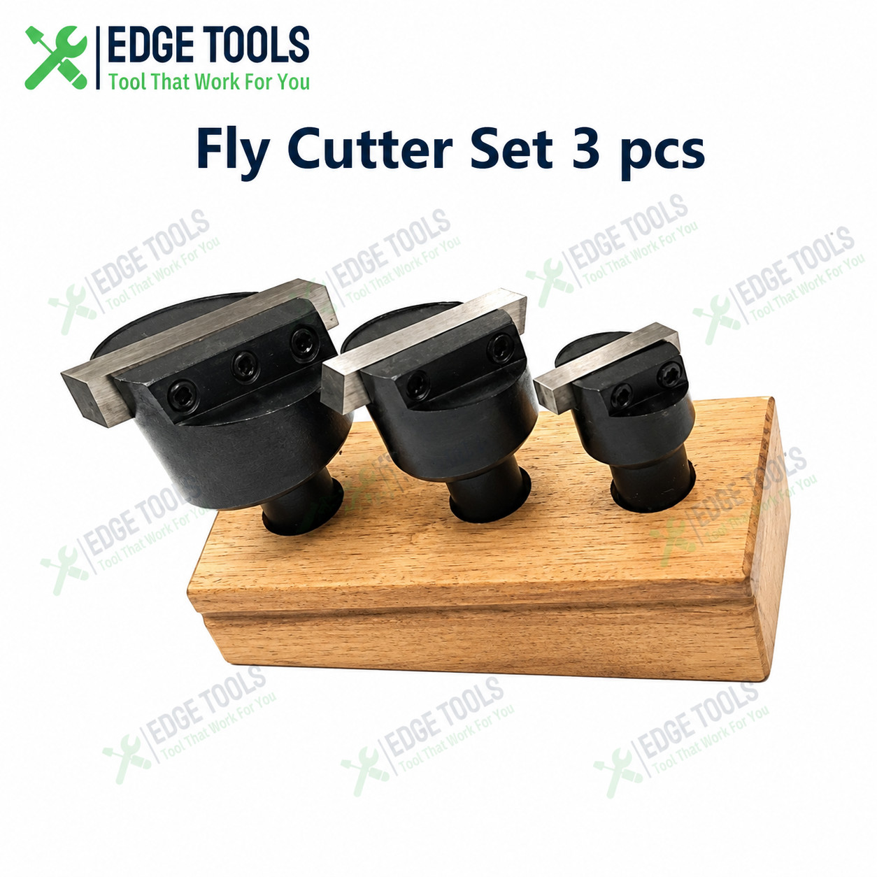 Fly Cutter Set 1/2″ Shank 3/4» To 1-1/2»Cutting Milling Hardened Tool Bit USA