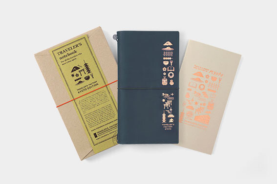 NEW Traveler’s Factory Leather Cover Notebook KYOTO LIMITED EDITION Blue