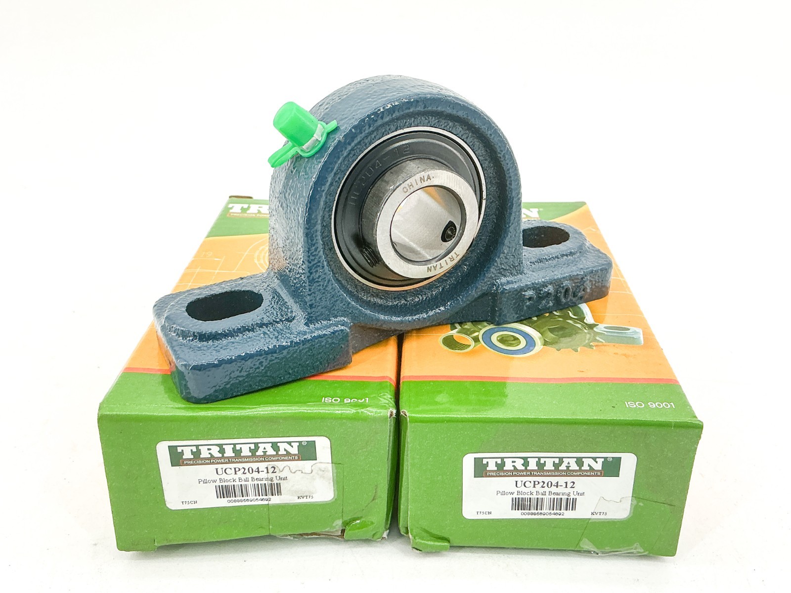 New Lot of 2 Tritan UCP204-12 Two-Bolt Pillow Block Bearing 3/4″ Bore