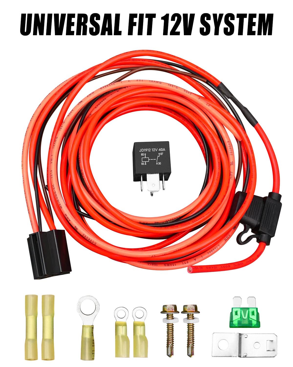 Electric Fuel Pump Relay Kit Fuel Pump Wiring Harness Kit Fit for 12V System …