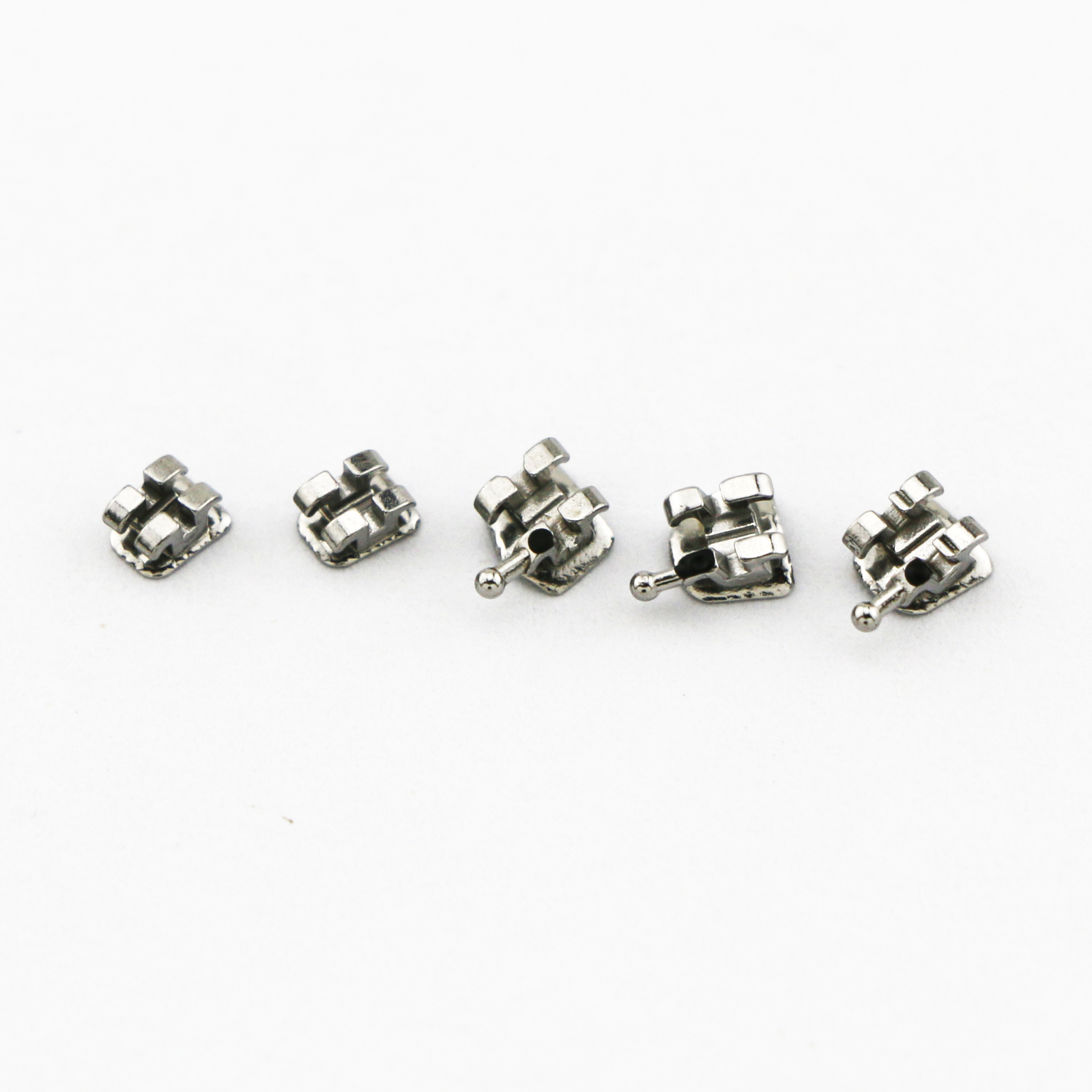 Dental Orthodontic Standard Mini Roth MBT Metal Bracket 018 022 Slot 345 Hooks