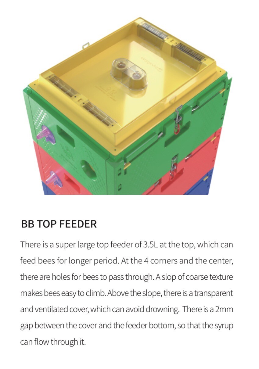 BeeHive Plastic Langstroth Size ,3 layers INSULATED Plastic Beehive (OPEN BOX)