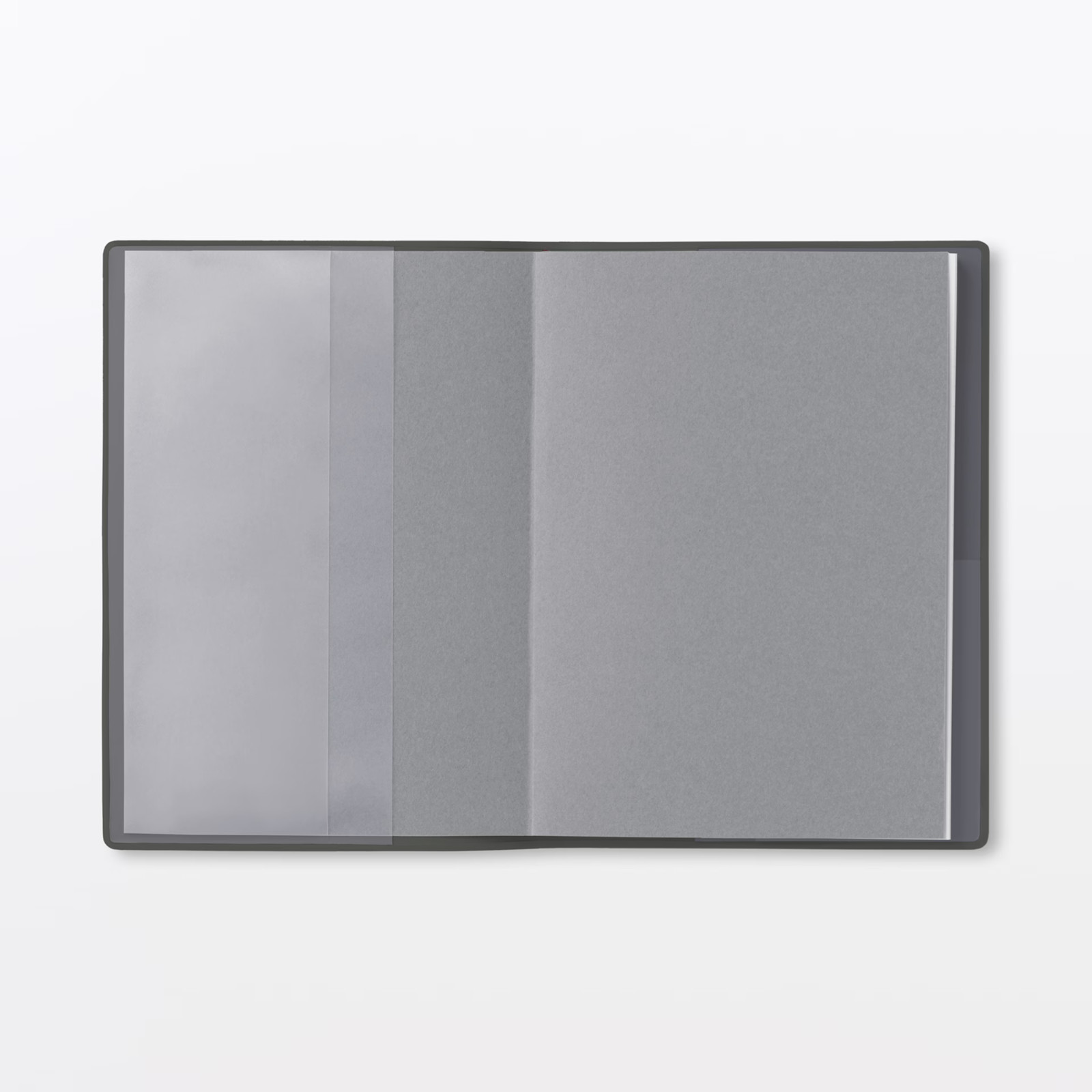 Muji 2026 August Start Monthly Weekly Planner Dark-Grey A6/B6/A5/B5