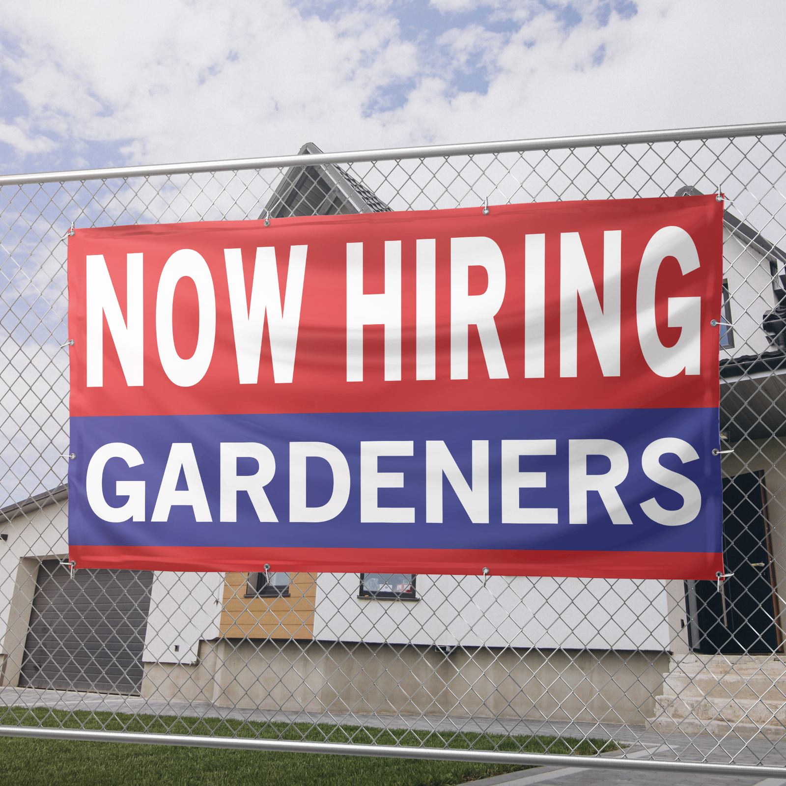 Now Hiring Gardeners 13 oz Heavy Duty Vinyl Banner Jobs Available Groundskeeper