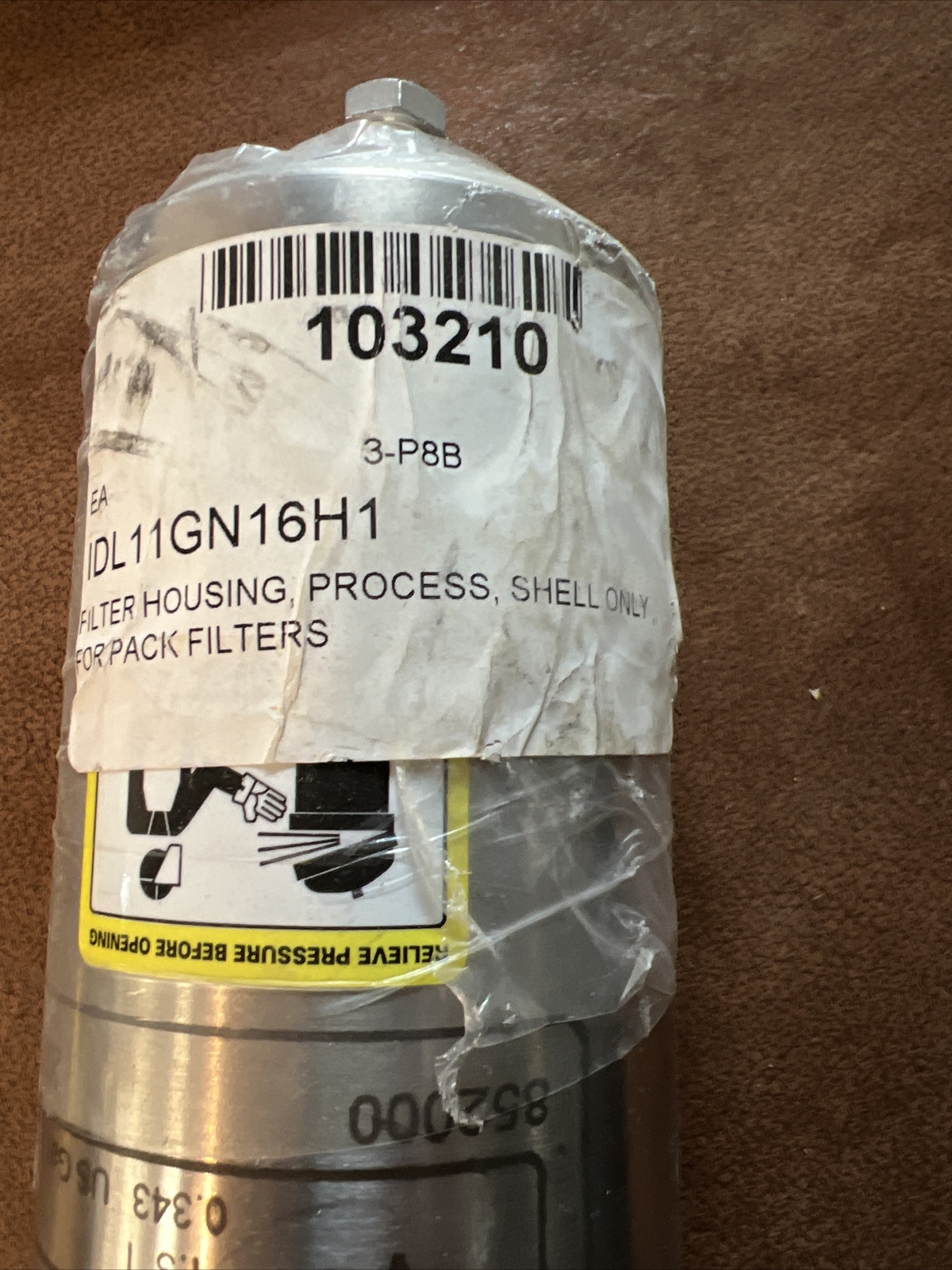 Pall Stainless Filter Housing, Shell Only IDL11GN16H1