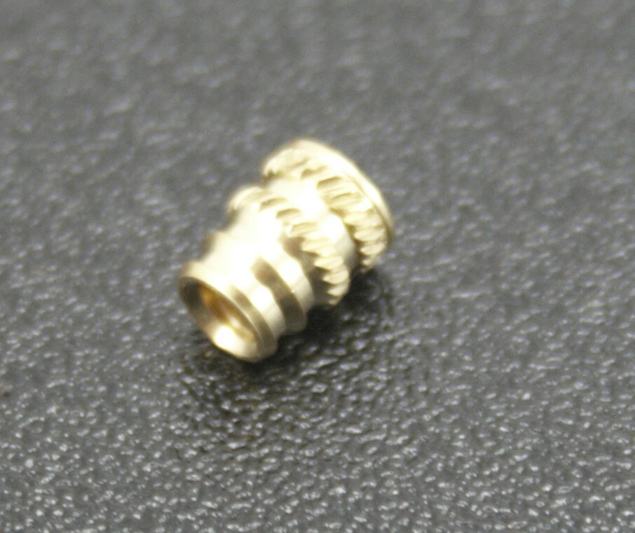 100x #4 4-40 Long Brass Metal Threaded Heat Set Inserts for Plastic 3D Printing