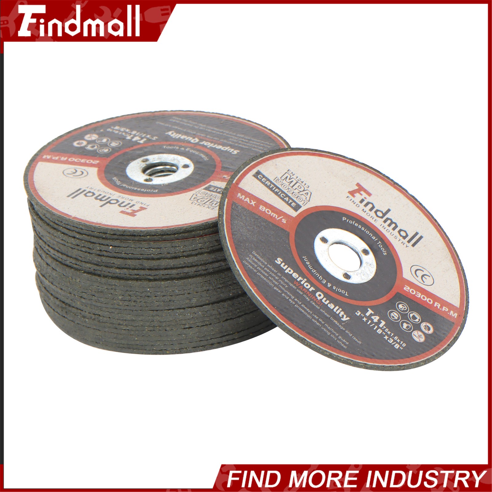 Findmall 50 Pack Cut Off Wheels 3″ x 1/16″ x 3/8″ Cutting Discs for Die Grinders