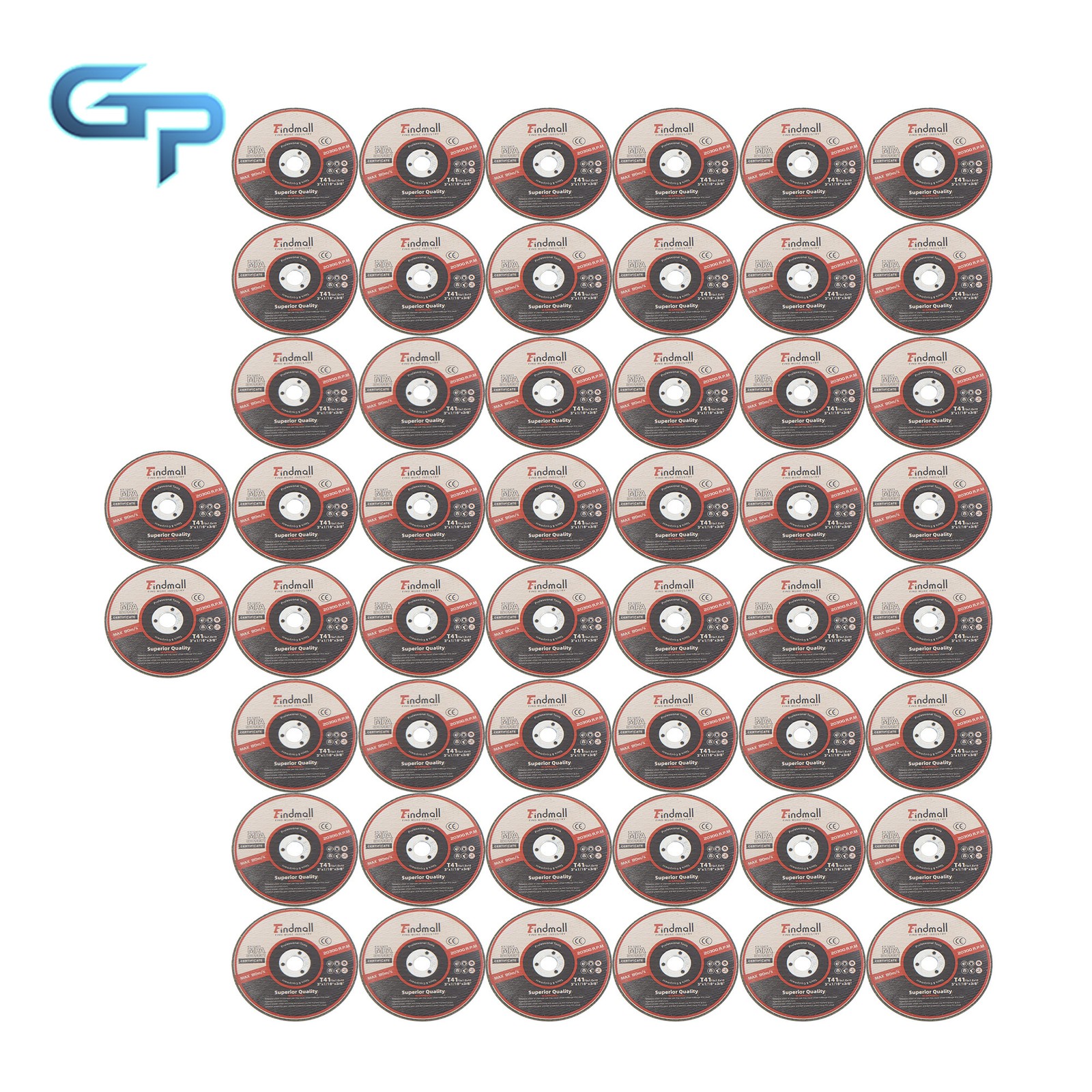 Cut Off Wheels 50 Pack 3″x1/16″x3/8″ Metal & Stainless Steel Cutting Discs