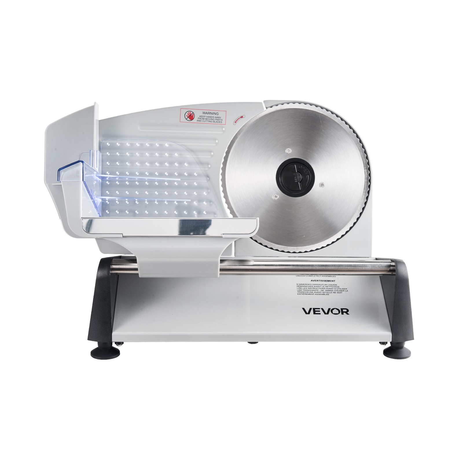 VEVOR Meat Slicer Electric Deli Slicer Machine 200W 7.5 in Sharp Blade for Home