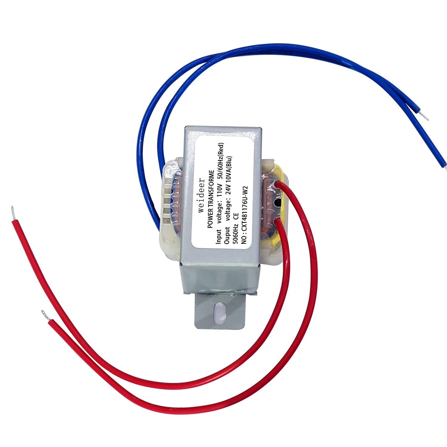 weideer Input 110V 50/60HZ Output 24V 10VA Power Transformer AC/AC Single Phase