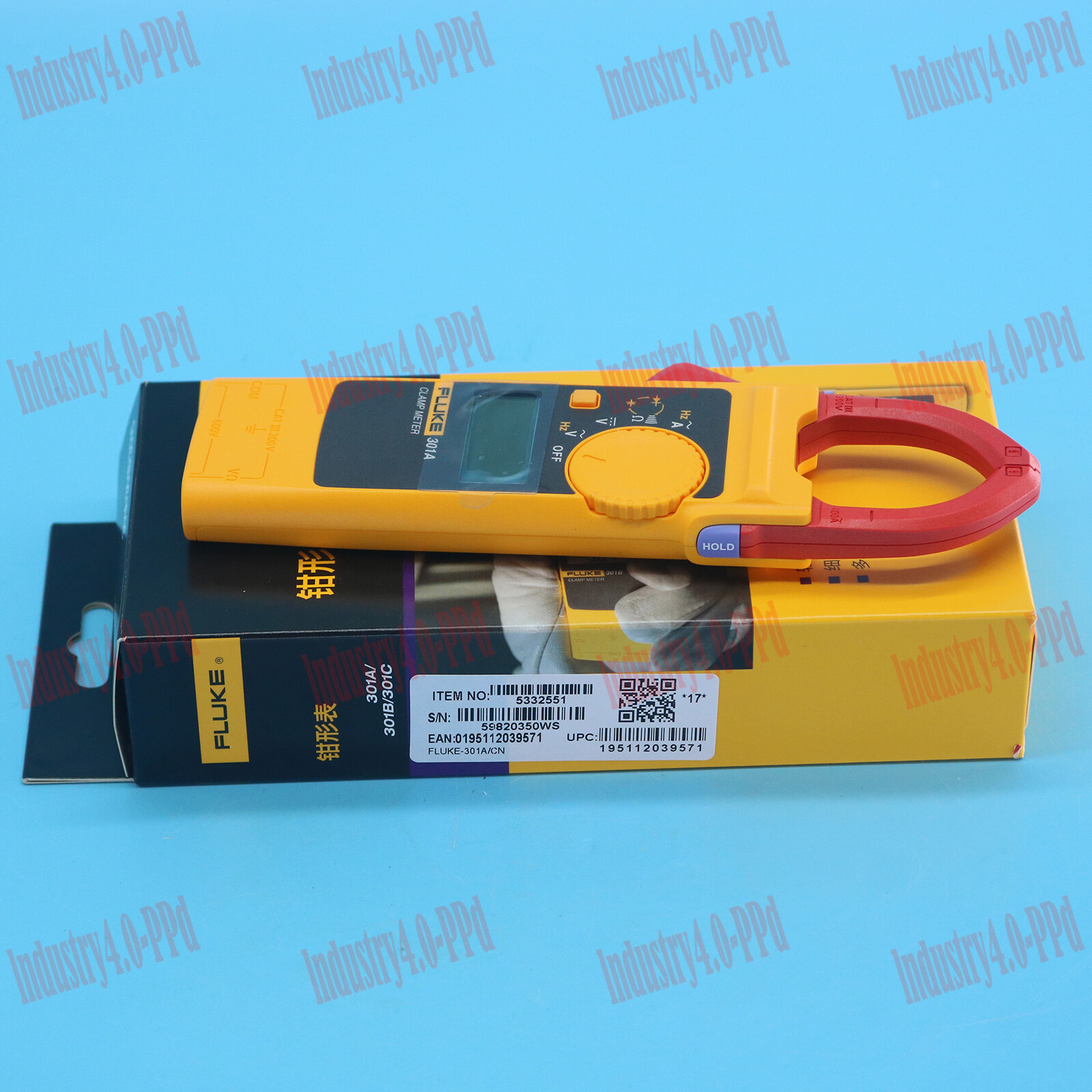 1pcs New AC Digital Clamp Meter Voltage Tester Multitester Fluke 301A Free Ship