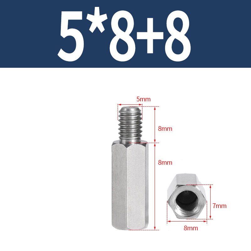 Hex Spacer Standoff Mount Fixing | PCB | Metric | Bolts | M5 Stainless Steel