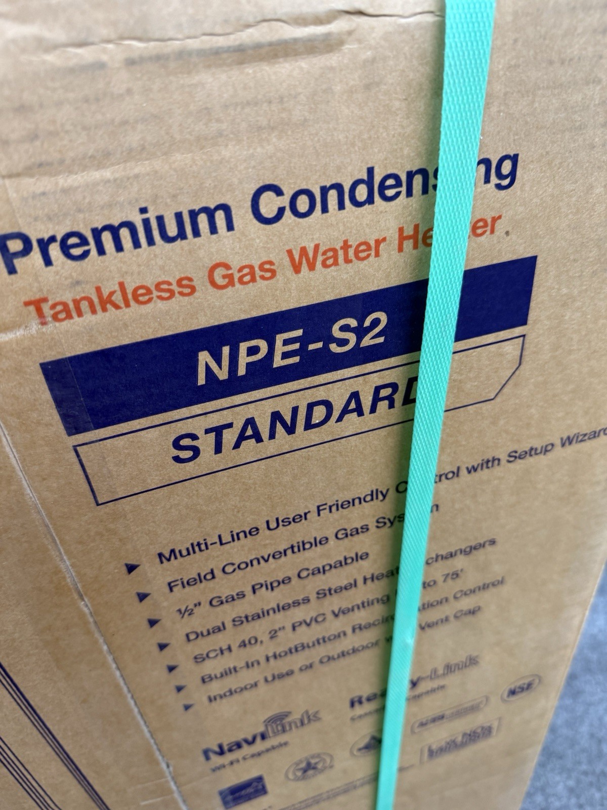 Navien NPE-240S2 199,000 BTU Condensing Gas Tankless Water Heater New
