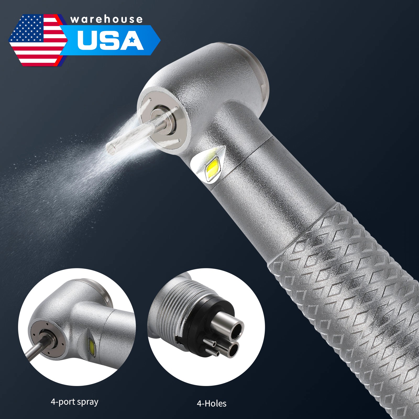 Dental LED handpiece integrate E-generator Handpiece 4H 4 water spray Electric