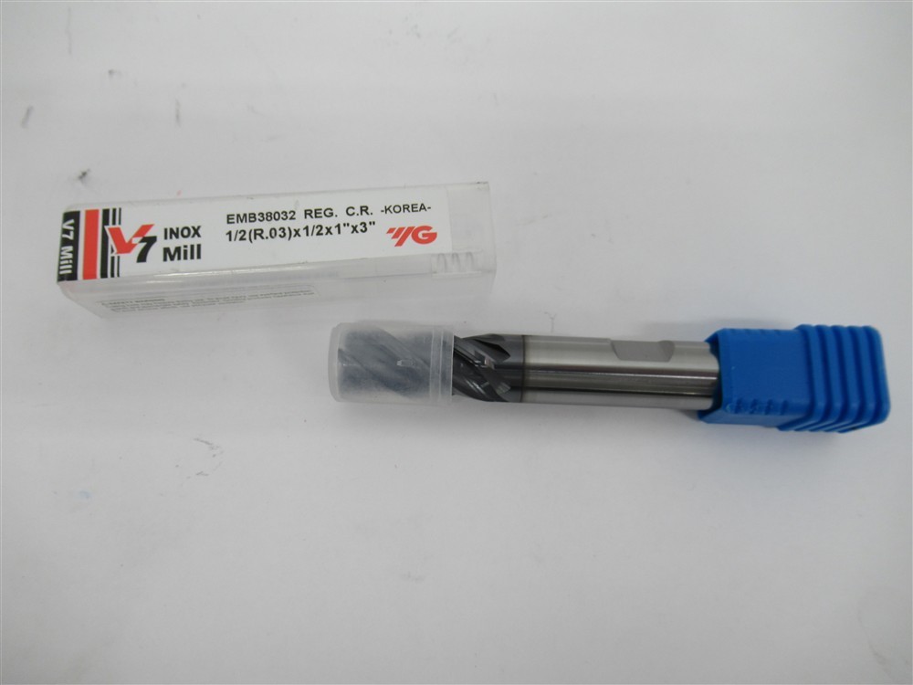 YG-1 EMB38032 , 1/2″ Solid Carbide .0300″ Corner Radius End Mill